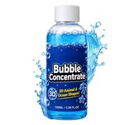 Bubble Refill Solution 100ml Bambini Blower Liquido Concentrato | Soluzione per bolle d'aria per interni ed esterni, viaggi, giardino, cortile, riunione prescolare