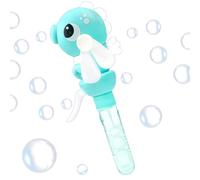 Bubble Solution Ventilatore per bambini per attività indoor e regali per feste, macchina per bolle di sapone portatile, giocattolo di design dei cartoni animati, materiale ABS