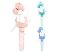 Bubble Solution Ventilatore per bambini per attività indoor e regali per feste, macchina per bolle di sapone portatile, giocattolo di design dei cartoni animati, materiale ABS