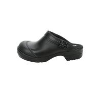 Bubble Store Zoccoli di sicurezza, con punta rinforzata in acciaio, suola interna lavabile, antistatica, suola in poliuretano con assorbimento degli urti, Nero , 46 EU