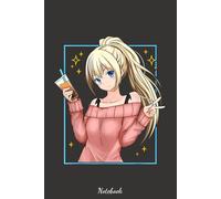 Bubble-Tea-Anime-Girl-Kawaii-Japanese Notebook: Diary, Matte Finish Cover, Planner, Journal, 6x9 120 Pages, Lined College Ruled Paper