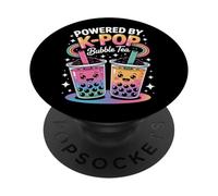 Bubble Tea Boba K-POP Amante della musica Latte coreano K-Pop Moda PopSockets PopGrip Adesivo