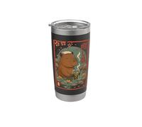Bubble Tea Capybara Kawaii giapponese Chill Capybara Bicchiere termico in acciaio inox doppia parete