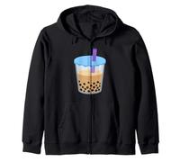 Bubble Tea Costume da tè Boba Felpa con Cappuccio