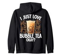 Bubble Tea Design carino per Kawaii Boba Lover Boba Tea Felpa con Cappuccio