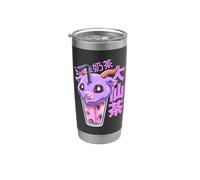 Bubble Tea E Boba Tea In Stile Pastel Goth Baphomet Bicchiere termico in acciaio inox doppia parete