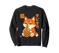 Bubble Tea Fox Boba Kawaii Tapioka Anime Cute Felpa