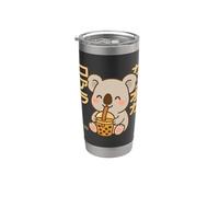 Bubble Tea Koala Boba Kawaii Tapioka Anime Cute Bicchiere termico in acciaio inox doppia parete