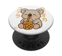 Bubble Tea Koala Boba Kawaii Tapioka Anime Cute PopSockets PopGrip Adesivo