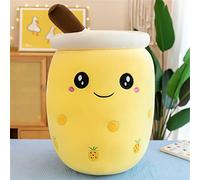 Bubble Tea Peluche, Simpatici Giocattoli di Peluche Pupazzo Ripieno di Latte tè Morbido Bambola Tazza da tè Cuscino Cuscino Giocattoli per Bambini Regalo di Compleanno