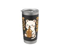 Bubble Tea Weesel Boba Kawaii Tapioka Anime Cute Bicchiere termico in acciaio inox doppia parete