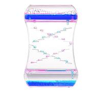 Bubble Timer - A Calmante Acrilica Con Olio, Design Rilassante Con Gorgogliatore Liquido, Giocattoli Sensoriali, Accessorio Da Scrivania Antistress | Timer Per Liquidi Per Bambini, A