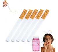 Bubble Toy Sigarette, Bubble Blowing Cigarette Stress Toy, Fake Realistic Cigarett-e Bubbles Blower, Blow Bubbles Sigarette Stick con Liquido Rilassamento Regalo per Festa di Compleanno per Uomini