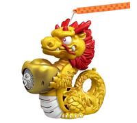 Bubble Wand Dragon Toy-Led Light-Up Bubble Machine (30 ugelli da parete con musica | Anno of Dragon Bubble Blower For Children 3+, giocattolo interattivo con bolla all'aperto, per feste di compleanno
