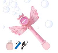 Bubble Wand For Kids - Musical Cosplay Prop Dreamy 22.5x6x30cm, LED Lighted Bubble Machine, Princess Bubbles Wand Toy With Music And Lights, Rechargeable, Outdoor Backyard