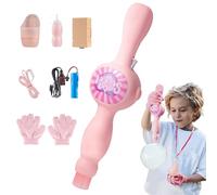 Bubble Wand Machine - Creatore Di Bolle Elettrico Per Bambini, Dispositivo Di Soffiaggio Creative Parrty | Effetti Vibranti Colorati Ed Eleganti Di Lunga Durata Per Ragazzi E Ragazze, Giardino, Piscin
