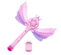 Bubble Wand Machine - Wings Dessign Handheld Bubble Machine | Automatic Foam Bloweer Musical Glow for Child Youth Birthday Party Wedding Garden Outdoors