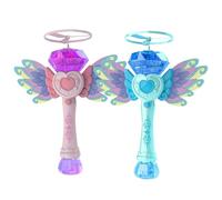 Bubble Wand, Usb Rechargeable, Princess Blower, Spellbinding Design, Effortless Procedure Uniquely, Outdoor Beach Entertainment, Party Supplies for Boys, Girls, Youth