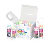 Bubble World Bolle di sapone BARBIE per bambini Party Pack confezione 12 pz da 60 ml Gadget compleanno a tema Moda Made in Italy