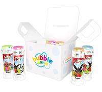 Bubble Word - BING Party Pack - 12 flaconi di bolle - 60ml - Tubetti in colori assortiti e soffiatore integrato - Perfetto per feste di compleanno per il tuo bambino e i suoi amici - Made in Italy