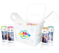 Bubble World- Frozen Party Pack Disney Perfetto per Feste di Compleanno-Made in Italy, Colore Tubetti Monocolore e soffiatore Integrato, 12 flaconi di bolle-60ml, 103.658000