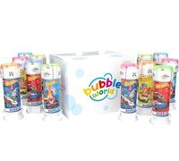 Bubble World - Bolle di sapone HOT WHEELS per bambini - Party Pack confezione 12 pz da 60 ml - Gadget compleanno a tema Auto Corsa - Made in Italy