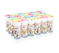 Bubble World Bolle di Sapone Mickey Set 24 Pezzi Shrink da 60ml. Regalini Fine Festa Compleanno Bambini Gadget Invitati. Liquido con Gioco Labirinto sul Tappo. Gadget compleanno Made in Italy