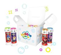Bubble World - SONIC Party Pack - 12 tubetti di bolle - 60ml - Tubetti monocolore e soffiatore integrato - Perfetto per feste di compleanno per il tuo bambino e i suoi amici - Made in Italy