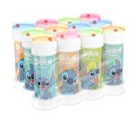 Bubble World Bolle di Sapone Stitch Set 12 Pezzi Shrink da 60ml. Regalini Fine Festa Compleanno Bambini Gadget Invitati. Liquido con Gioco Labirinto sul Tappo. Gadget compleanno Made in Italy