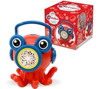 Bubble World Giocabolle Macchina Sparabolle Automatica Octopus Giocattolo per Feste e Bambini con Serbatoio fino a 175ml di liquido per bolle