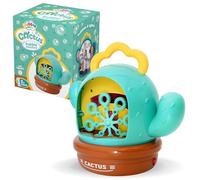 Bubble World Giocabolle Macchina Sparabolle Automatica Vari Modelli Octopus Cactus Crab Bucket USB Giocattolo per Feste e Bambini con Liquido Ipoallergenico Incluso Professionale e Sicuro