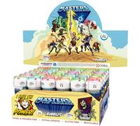 Bubble World Masters of the Universe Bolle di Sapone Ipoallergeniche Box Espositore 36 Pezzi x 60ml He-Man MOTU Gadget Compleanno Bambini Senza Glutine Nickel Free con Gioco Labirinto Made in Italy