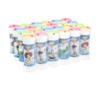 Bubble World Set 24 Pezzi Shrink da 60ml. Regalini Fine Festa Compleanno Bambini Gadget Invitati. Liquido con Gioco Labirinto sul Tappo. Gadget compleanno Made in Italy