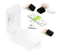 Starter kit per nascondere microfoni lavalier e bavero sotto i vestiti, riduce il rumore del vento, include coperture lav invisibili, nastro adesivo, nastro adesivo, custodia per accessori per