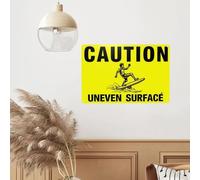 BubbleBloom Segnali di avvertimento Vintage Targa in latta Attenzione Irregolare Superficie Cartello Camera Decorazione da parete Decorazioni per la casa Regole Cartello Decorazione Garage Uomo Grotta