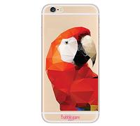 Bubblegum® - Custodia protettiva per iPhone, collezione animali con disegno artistico, motivo: gatto, Gel, Artistic Parrot Big, iPhone 5 5s se