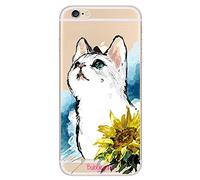 Bubblegum® - Custodia protettiva per iPhone, collezione animali con disegno artistico, motivo: gatto, Gel, Artistic Cat Big, iPhone 6+ 6splus
