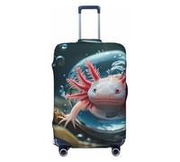 Bubbles Axolotl Fantasy Travel Luggage Covers - Elasticità Valigie Coperture Protector per bagagli 45-81 cm, Nero , L