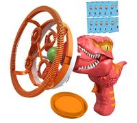 Bubbles for Bubble Machine Electric Dinosaur Bubble Machine con 10 pacchi Soluzione concentrata da 10 ml Soluzione 2 in 1 Fan e produttori per bambini Bomboniere per bambini Outdoors Activity Toy No