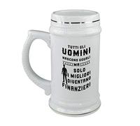 bubbleshirt Boccale da birra Compleanno - tutti gli uomini nascono uguali ma solo i migliori diventano finanzieri - evento - idea regalo