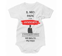 bubbleshirt Body neonato divertente Il mio papà è un avvocato - body divertente - Idea regalo