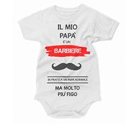 bubbleshirt Body neonato divertente Il mio papà è un barbiere - body divertente - Idea regalo