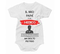 bubbleshirt Body neonato divertente Il mio papà è un medico - body divertente - Idea regalo