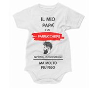 bubbleshirt Body Neonato Divertente Il Mio papà è Un Parrucchiere - Idea Regalo Bodino Divertente per Uso diurno
