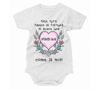 bubbleshirt Body Neonato Divertente Non tutti hanno la fortuna di avere una madrina come la mia - body madrina - Idea Regalo