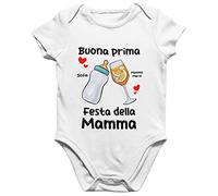 bubbleshirt Body neonato Mamma PERSONALIZZABILE Buona Prima Festa della Mamma