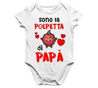 bubbleshirt Body Papà Neonato Festa del Papà Sono la polpetta di Papà Papà divertente Regalo Papà