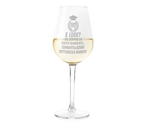 bubbleshirt Calice Vino PERSONALIZZABILE Laurea Regalo Laurea 110 e lode? Sei sempre la solita esagerata! Congratulazioni! Idea regalo divertente