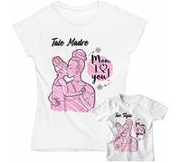 bubbleshirt Coppia T-Shirt Mamma e Figlia - Tale Madre Tale Figlia, Regalo Festa della Mamma
