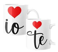 bubbleshirt Coppia Tazze SanValentino Io & Te Innamorati Love Idea Regalo Mug 11oz
